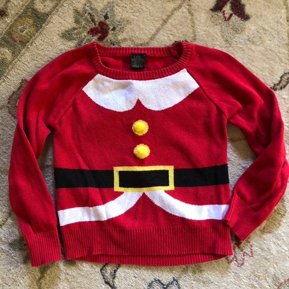 Santa Sweater size 4-5
